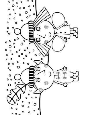 Раскраски Бен и Холли