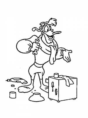 Картинка Утиные истории раскраска в формате  для мальчиков