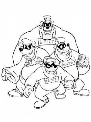 Картинка Утиные истории раскраска в формате