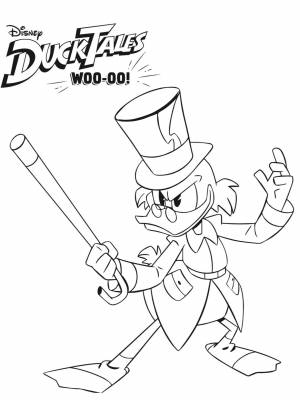 Раскраска Утиные истории  для детей