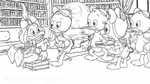 Раскраски Утиные истории