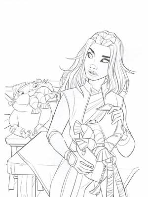 Раскраска Райя и последний дракон