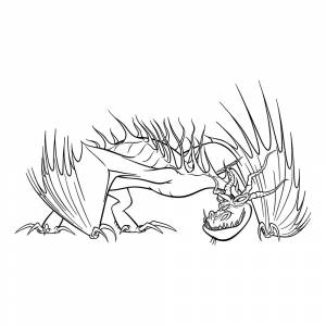 Раскраска Дракон Кривоклык