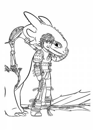 Раскраски Как приручить дракона