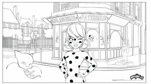 Раскраска для девочек Леди Баг