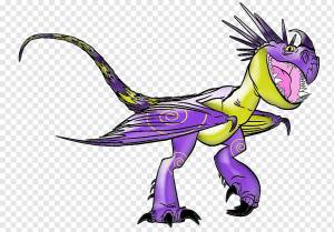 Как приручить дракона Беззубый рисунок, дракон, фиолетовый, легендарное существо, дракон png