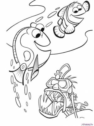Раскраска В поисках Немо 9