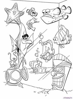 Раскраска В поисках Немо 14