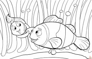 Раскраски для детей в поисках Немо