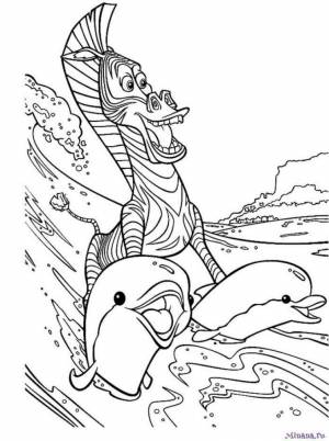 Раскраска Мадагаскар 5