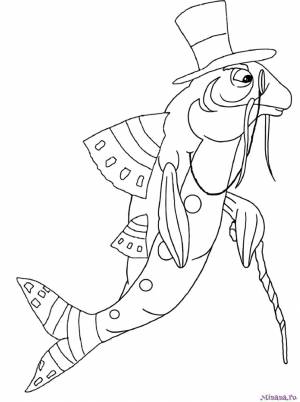 Раскраска Пескарь Иванович