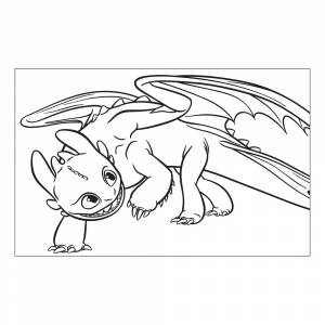 Раскраска Дневная фурия