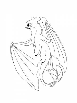 Раскраски Дневная Фурия   в формате