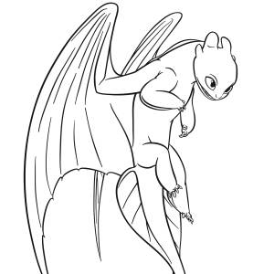 Дневная фурия раскраска