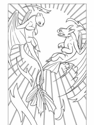 Раскраска Дневная Фурия  в формате  для детей