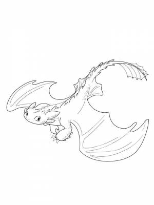 Раскраски Дневная Фурия   в формате