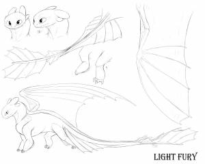 Дневная фурия раскраска