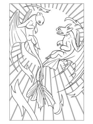 Раскраски Дневная Фурия