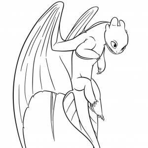 Раскраска белая фурия