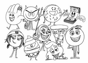 Раскраски эмоджи