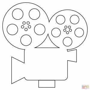 Раскраска Кинопроектор