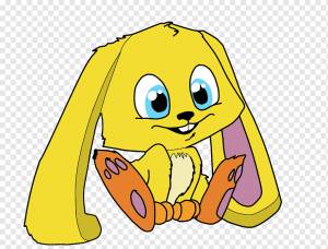 Рисунок Фан-арт, милый кролик, смайлик, мультфильм, живопись png