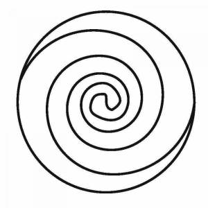 Раскраски Картина по спирали