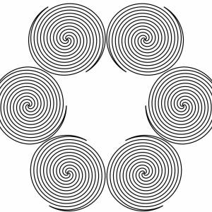 Раскраски Картина по спирали