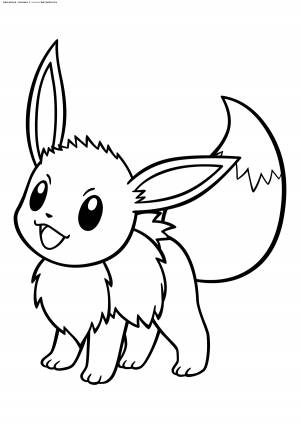 Раскраска Покемон Иви