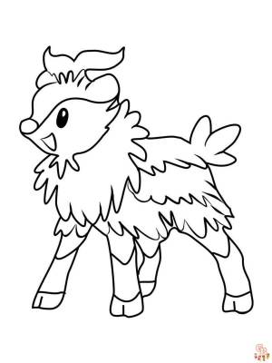 милый скиддо Pokemon Раскраски