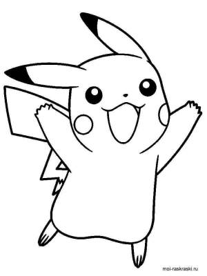 Раскраска Пикачу