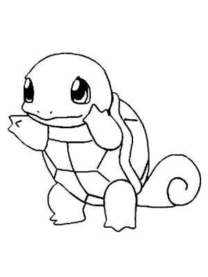 Раскраски покемон, Раскраска Покемон черепашка покемоны