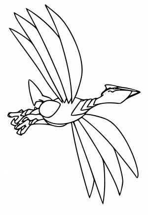 Раскраска Покемон Крылья