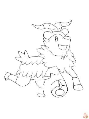 милый скиддо Pokemon Раскраски