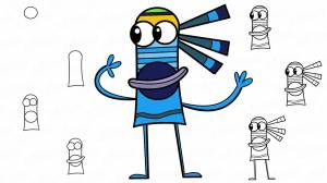 Как пошагово нарисовать Джугу из мультика Куми-Куми