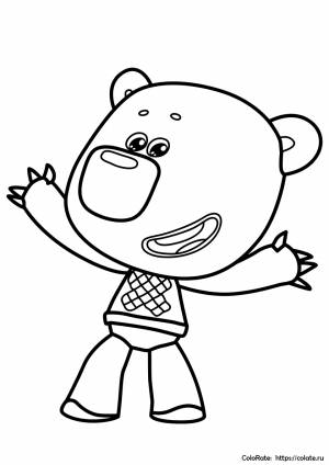 Раскраски Ми-Ми-Мишки  и   на