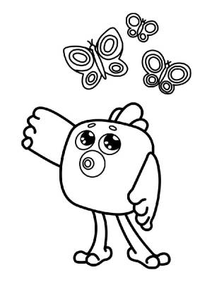 Раскраска Цыпа из Мимимишки 6