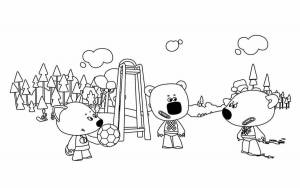 Раскраски ми мишки лисичка