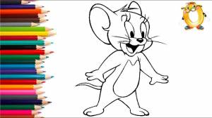 Раскраска для детей ГЕРОИ МУЛЬТИКА Том и Джерри