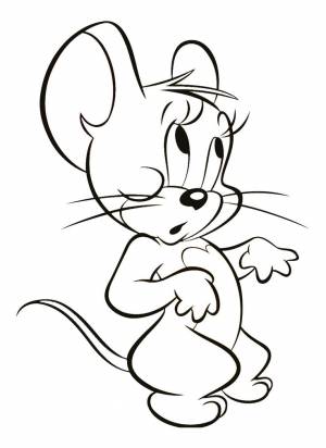 Раскраска № 2040 Том и Джерри