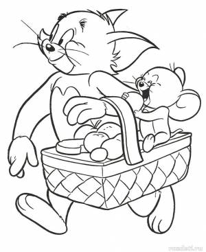 Kết quả hình ảnh cho раскраски том и джерри