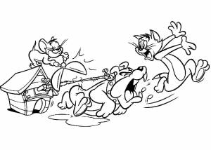 Раскраски Том и Джерри