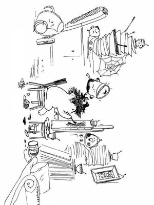 Раскраски Федорино Горе   в формате