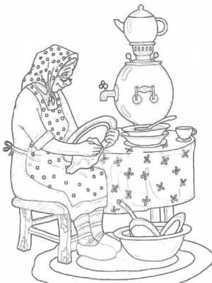 Картинка Федорино Горе  в формате  для детей