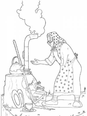 Раскраски Федорино Горе   в формате