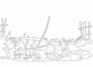 Раскраска Федорино Горе