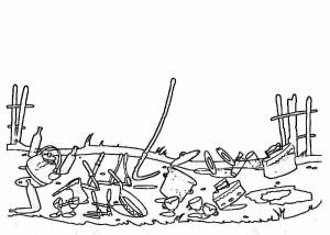 Раскраски К сказке федорино горе