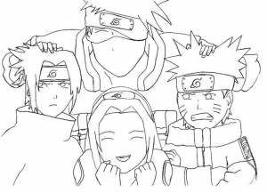 Раскраски Какаши Хатаке