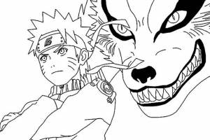 naruto coloring page