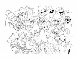 Раскраска Наруто